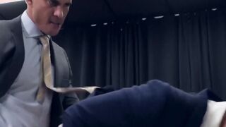 Leader stud disciplines worker with huge dick banging