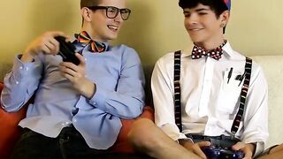 Jaspers cock is easily swallowed by Jacobs eager ass which is bareback