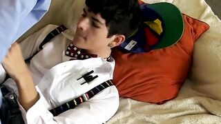 Jaspers cock is easily swallowed by Jacobs eager ass which is bareback