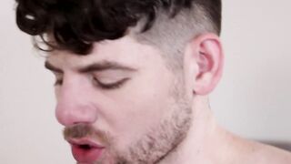 Seductive dick rider and his boyfriend barebacking hard