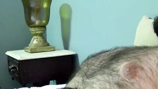 Straight dude watches TV while he gets sucked off by Joe