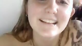 Stepsister fingers her pussy for you