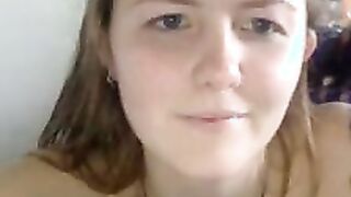 Stepsister fingers her pussy for you