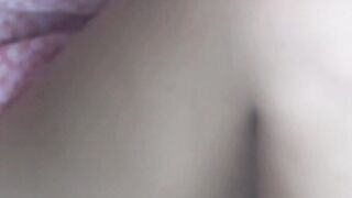 Beautiful Japanese teen playing with her hairy pussy