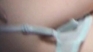 Japanese teenie orgasms during solo masturbation