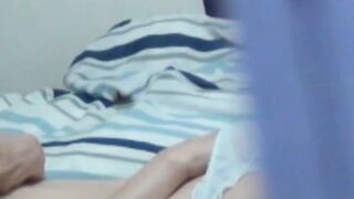 Japanese teenie orgasms during solo masturbation