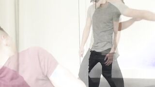 Striper and birthday dude get naughty in the bedroom