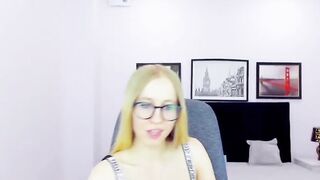 Petite small tits Belarus amateur babe on webcam solo