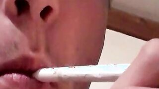 Blowing sticks and touching myself for ecstatic pleasure