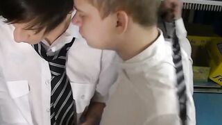 Big dicked twinks fucking in an ice cream truck