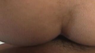 Raw latino cock cums hard after bareback in the kitchen