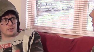 British chick with big tits goes for passionate blowjob