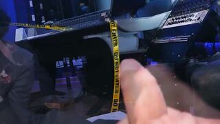 Investigating the crime scene and detectives hard rock dick