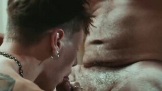 Muscle man anal fucks hitchhiker stranger