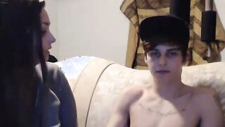 Hardcore Blowjob and Doggy Fuck on Webcam Sex Stream