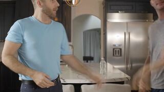 Trans blonde seduces husbands friend to fuck her