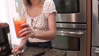 Superb blonde offers her gorgeous body to Producer