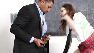 Coed craves for teachers BBC in the classroom