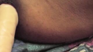 Masked jock gets his ass toyed while jerking off