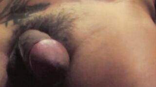 Masked jock gets his ass toyed while jerking off