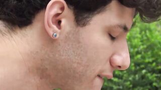 Latino jock tasting cock for the first time and loving it