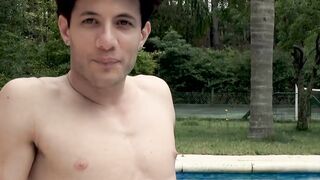 Latino jock tasting cock for the first time and loving it