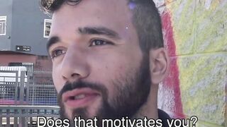 Bearded guy has his first raw sex experience and loves it