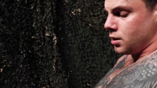 Tattooed jock Jason Windsor fills up Tyler James asshole