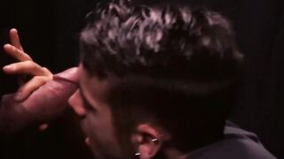 Attractive stepson dicksucking daddy at gloryhole