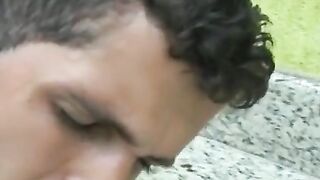 Brazilian muscle heads banging nononsense after messy dick sucking
