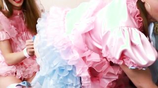 Cosplay tbabes Natalie Mars and Sasha Sissy hot dildo play