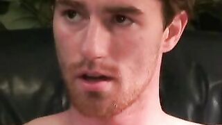 Well-built younger guy masturbates watching porn and cums