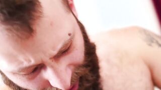 Burly cub Claudio White sucked off before hard bareback
