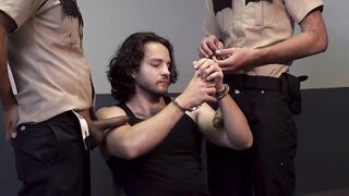 Two police officers raw fisted a young longhaired thief