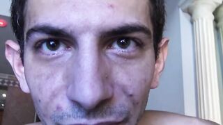 Straight Latino barebacked after giving his first blowjob