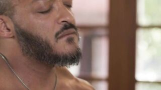 Naughty stepteen TS rides black stepdads dick