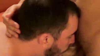 Solid muscle head pierces stud on his dick and screws him crude