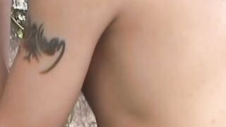 Outdoorsy young latinos bareback after sucking cock