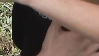 Outdoorsy young latinos bareback after sucking cock