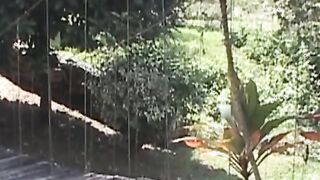 Three latino twinks swap head before barebacking outdoors