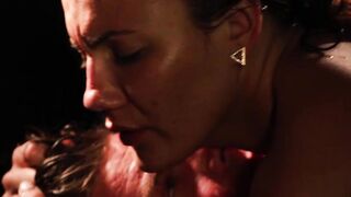 Sensual deepthroat blowjob before erotic cowgirl dick riding