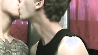 Tattooed twink loves giving and receiving oral from his bud