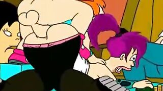 Futurama and Smurfs hard fuck