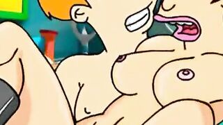 Futurama and Smurfs hard fuck