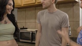 TS Ariel Demure analed Syren De Mer in kitchen