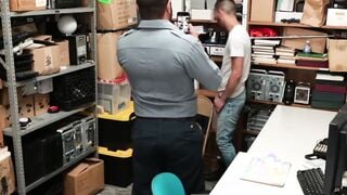 Officer Maledom made the young offender bend over for raw fucking