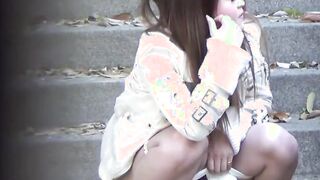 Wicked Japanese angels have no issues peeing openly