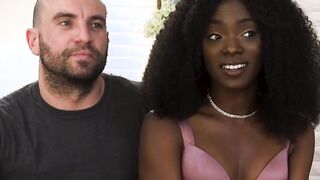 Ebony social media superstar bound and fucked