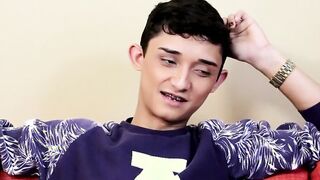 Twink masturbates while flaunting his ass and cock