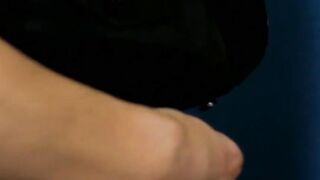 Tender youngster receives cum on belly after anal plowing